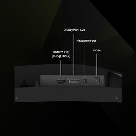 MSI MAG 244C built-in speakers provide convenient desk audio