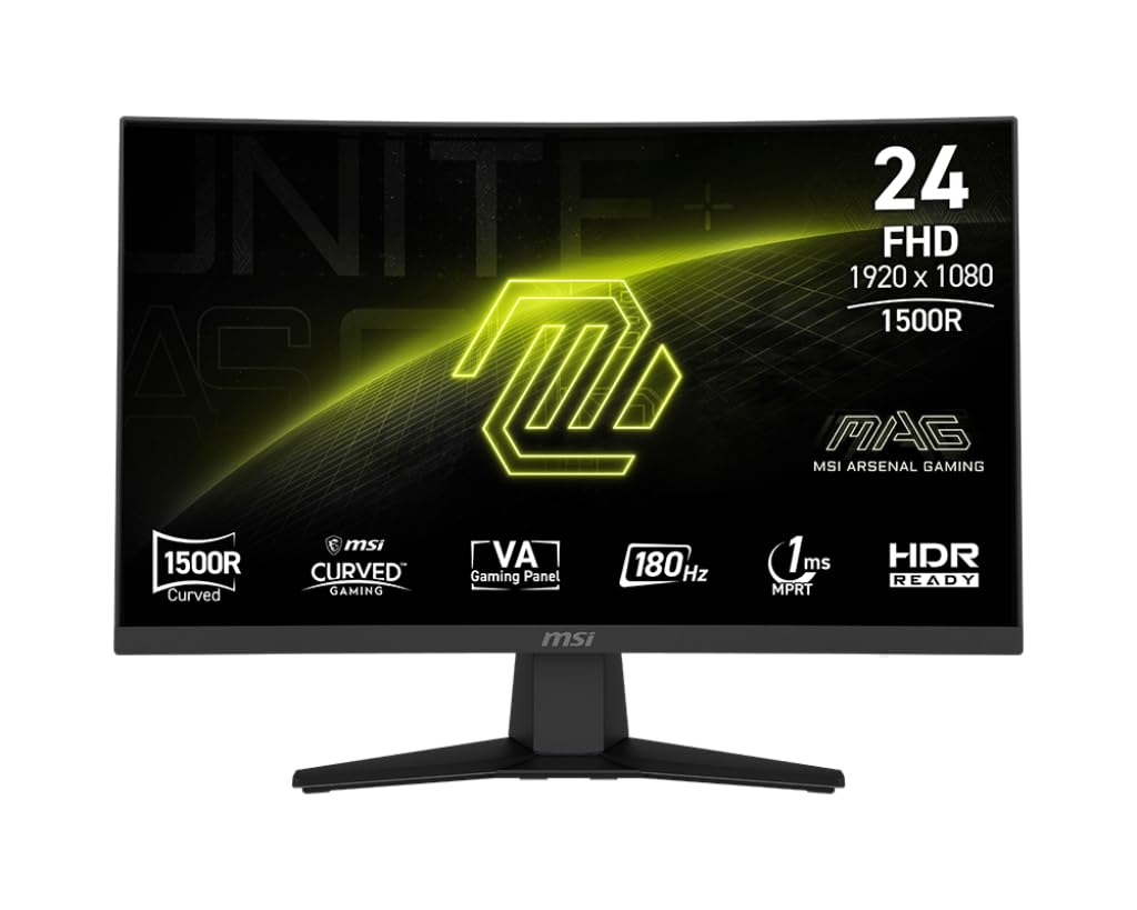 MSI MAG 244C curved display delivering immersive visuals for competitive games