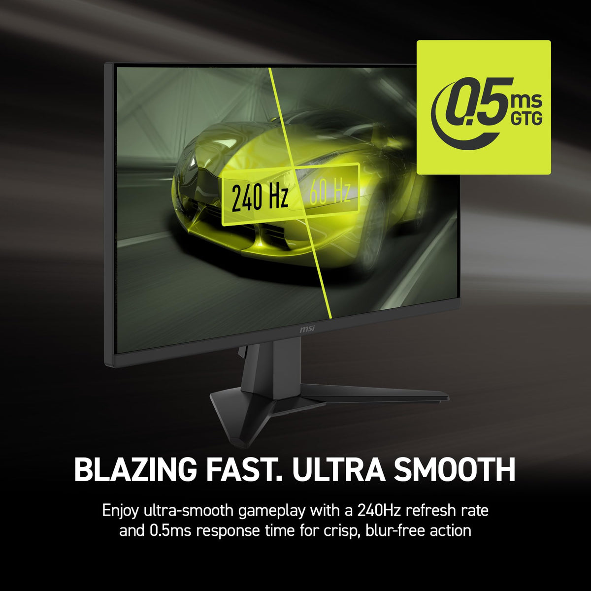 MSI MAG 245F X24 240Hz motion delivers smooth gameplay