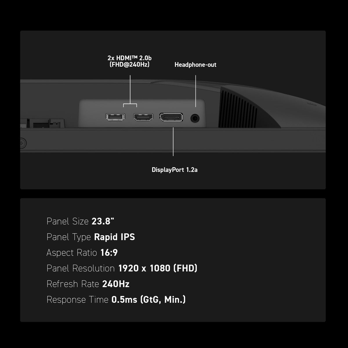 MSI MAG 245F X24 VESA mount tilt for flexible placement