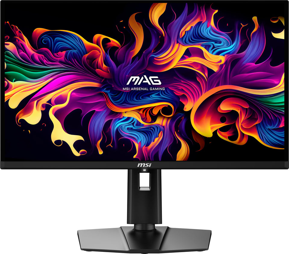 MSI MAG 271QPX QD-OLED display delivering vibrant colors and deep blacks for gaming.