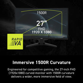 MSI MAG 274CF E20 action scene demonstrates 200Hz refresh for silky motion