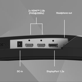 MSI MAG 274CF E20 HDMI/DP inputs and tilt for flexible setup