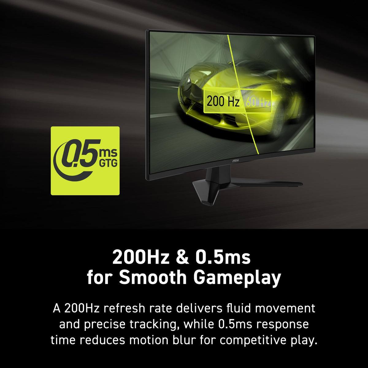 MSI MAG 274CF E20 vivid display emphasizes clarity for sharp, fast-paced gameplay