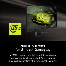 MSI MAG 274CF E20 vivid display emphasizes clarity for sharp, fast-paced gameplay