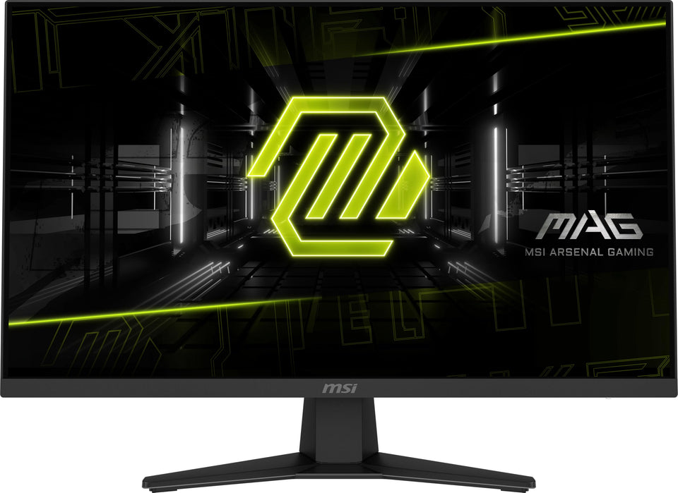 MSI MAG 274QF X24 front view shows a large QHD gaming display for immersive play.
