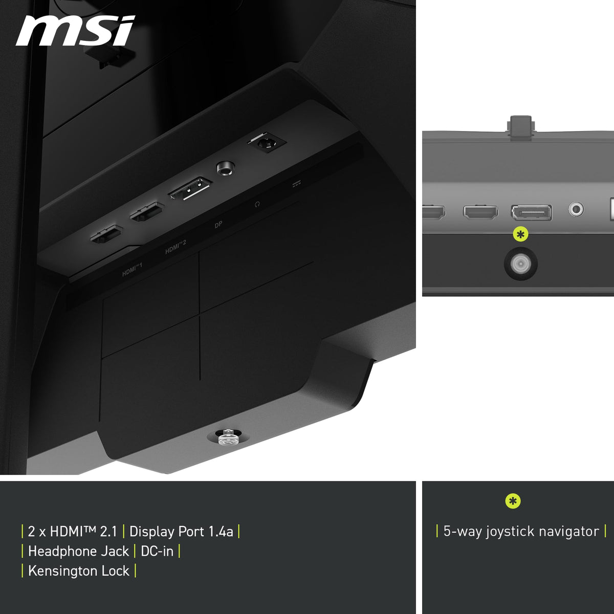 MSI MAG 274QPF X30MV built-in speaker for convenient audio