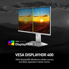 MSI MAG 274QRFW X32 AI Vision brightens dark scenes and boosts color