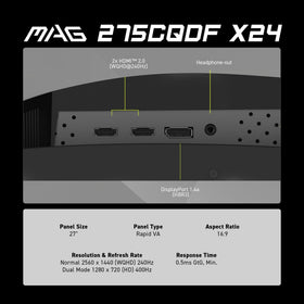 MSI tilt feature enables ergonomic viewing
