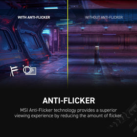 MSI MAG 346CQ AI Vision enhances brightness and color in dark scenes