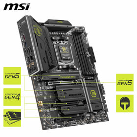 MSI MAG B850 Tomahawk Max WiFi PCIe 5.0 x16 support for modern GPUs.