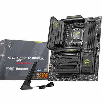 MSI MAG X870E Tomahawk am5 socket ready for Ryzen builds.