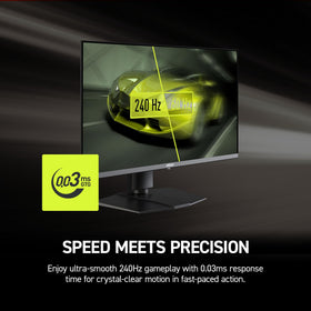 MSI MAG 272UP X24 240 Hz action-scene for smooth gameplay.