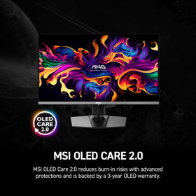 MSI MAG 272UP X24 OLED care feature supports longer panel life.