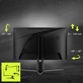 MSI MAG27CQ6PF ultra-narrow bezel to maximize screen real estate.