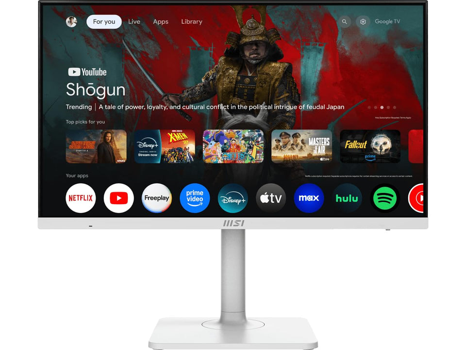MSI Modern MD27UPSW front view showcasing UHD clarity and smart features