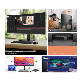 MSI MD342CQP built-in speakers provide convenient audio without extra peripherals.