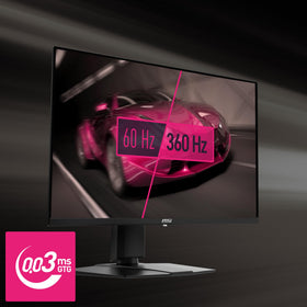 MSI MPG 271QRX QD-OLED contrast image emphasizes deep blacks for HDR scenes