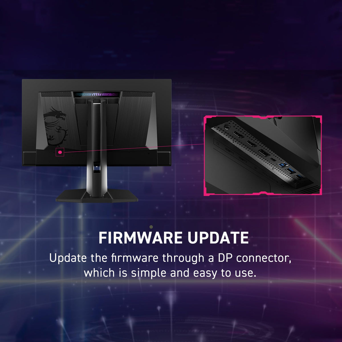 MSI MPG 272URX 99 percent DCI-P3 color accuracy for vivid tones