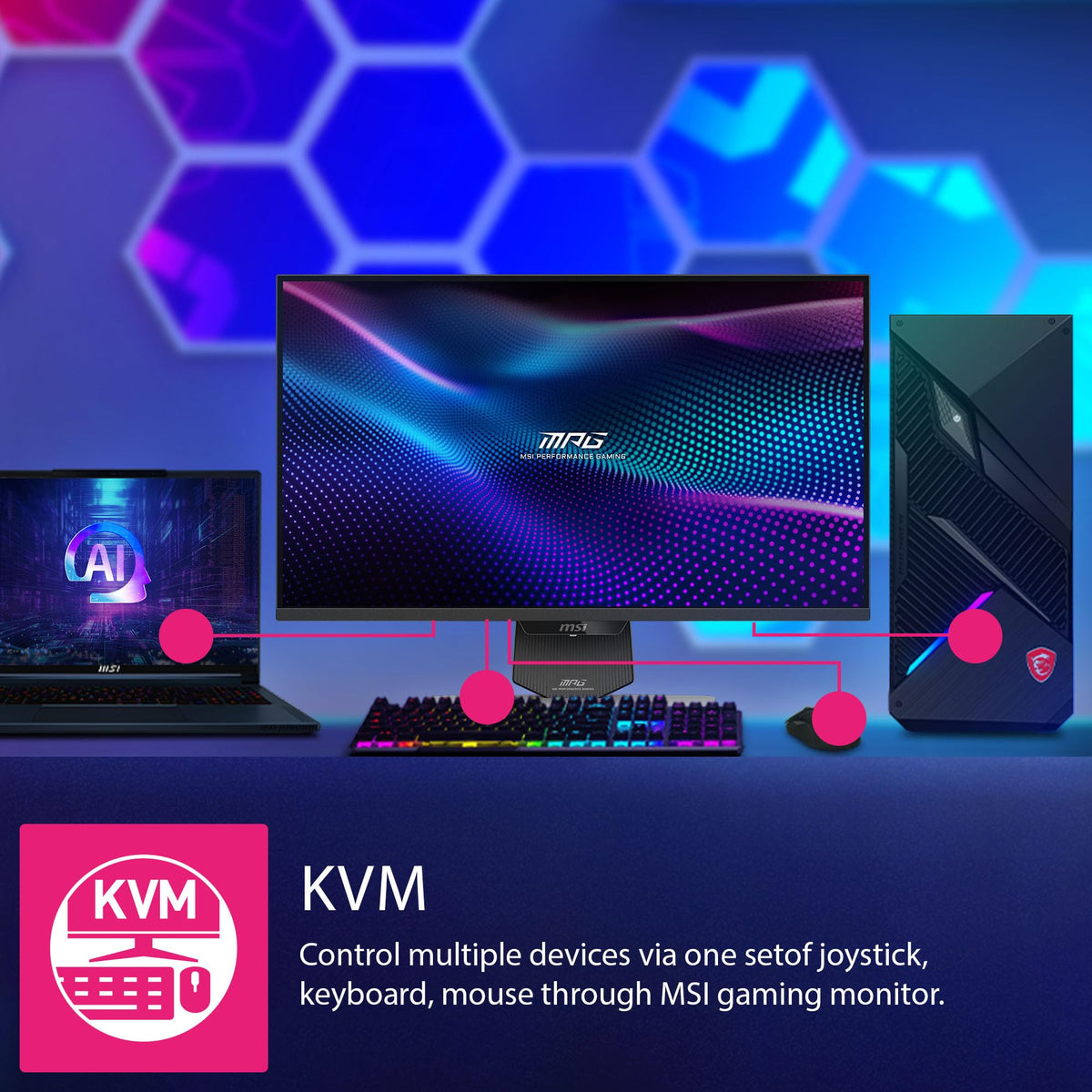 MSI MPG 274URDFW HDR 1000 certified for vivid contrast and highlights.