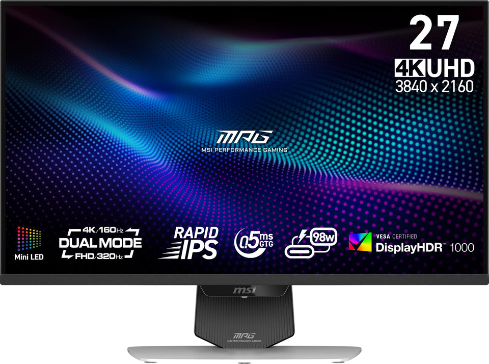 MSI MPG 274URDFW mini-LED zones deliver deeper blacks and brighter highlights for HDR.