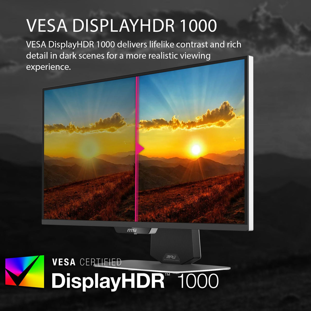 MSI MPG 274URDFW Rapid IPS preserves color accuracy during fast action.