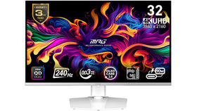 MSI MPG 321URXW QD-OLED deep blacks for immersive gaming scenes.