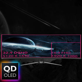 MSI MPG 491CQP QD-OLED 1800R curve enhances surround feel during games