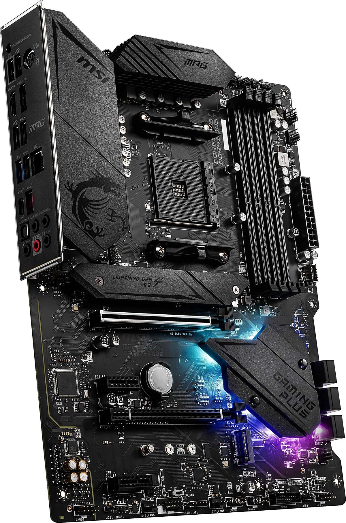 MSI MPG B550 Gaming Plus 2.5G LAN and WiFi 6 for fast networking
