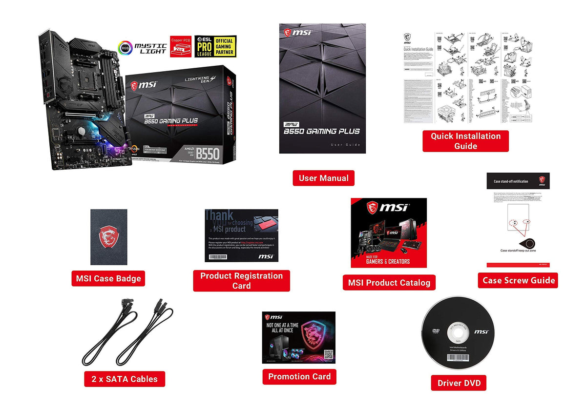 MSI MPG B550 Gaming Plus BIOS tuning options for performance