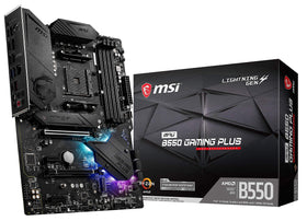 MSI MPG B550 Gaming Plus front view for gaming build and layout