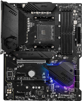MSI MPG B550 Gaming Plus I/O back panel with connectors