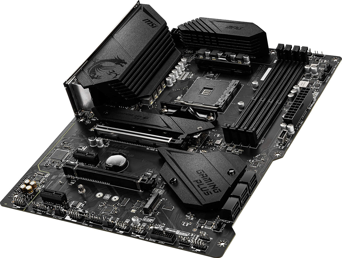 MSI MPG B550 Gaming Plus PCIe 4.0 slot layout for GPUs