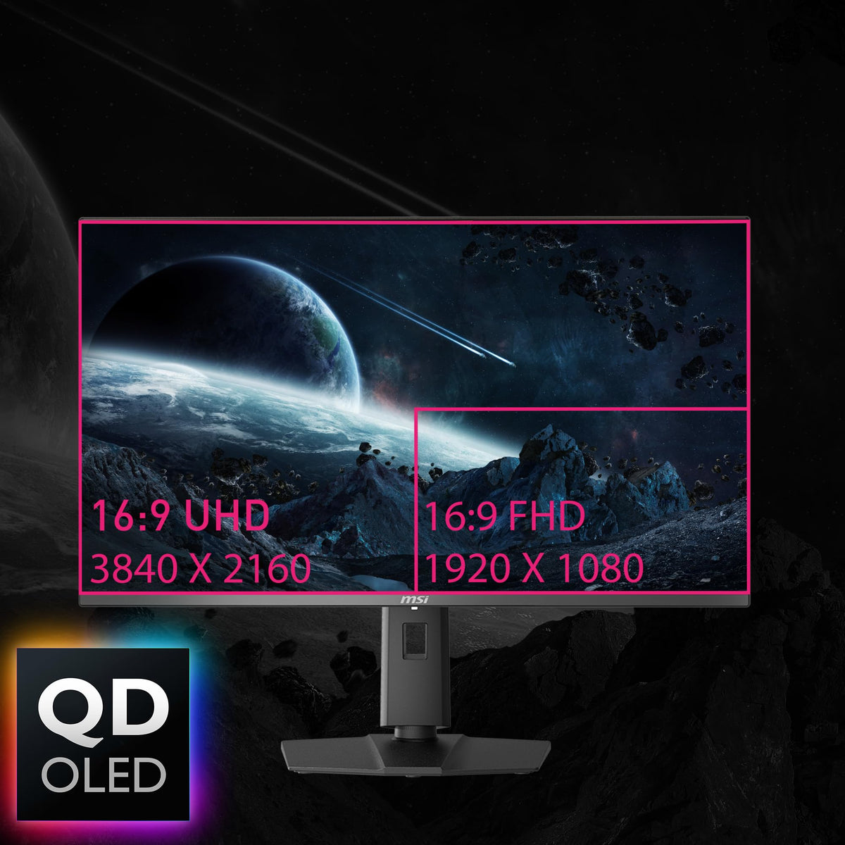 MSI MPG321URX 240Hz refresh view highlights ultra-fast motion response for competitive play.