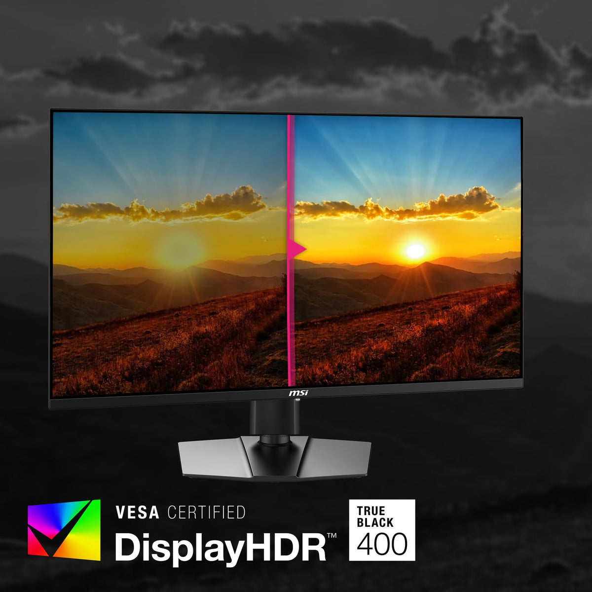 MSI MPG321URX Gaming Intelligence AI aids smart display tuning for gaming.