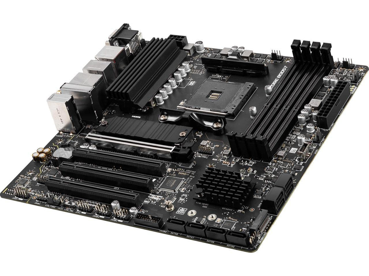 MSI PRO B550M VC WiFi I/O ports highlight HDMI/DP and USB connectivity.