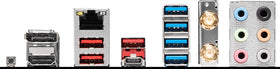 MSI PRO B650-P back panel with USB and HDMI/DP for versatile setups