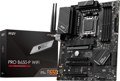 MSI PRO B650-P front I/O panel for easy connectivity in gaming and work setups