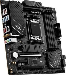 MSI PRO B650M-A WiFi ProSeries motherboard M.2 Gen4 shield frozr close-up