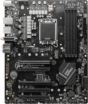MSI PRO B760-VC back IO panel with USB 3.2 Gen2 and 2.5Gbps LAN for fast connectivity