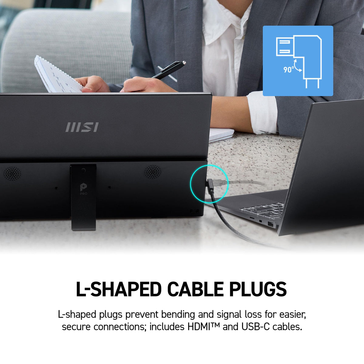 Low blue light and flicker-free tech supports comfortable viewing during long sessions.