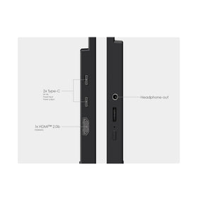 VESA mount compatibility supports fixed setups on desks and in studios.