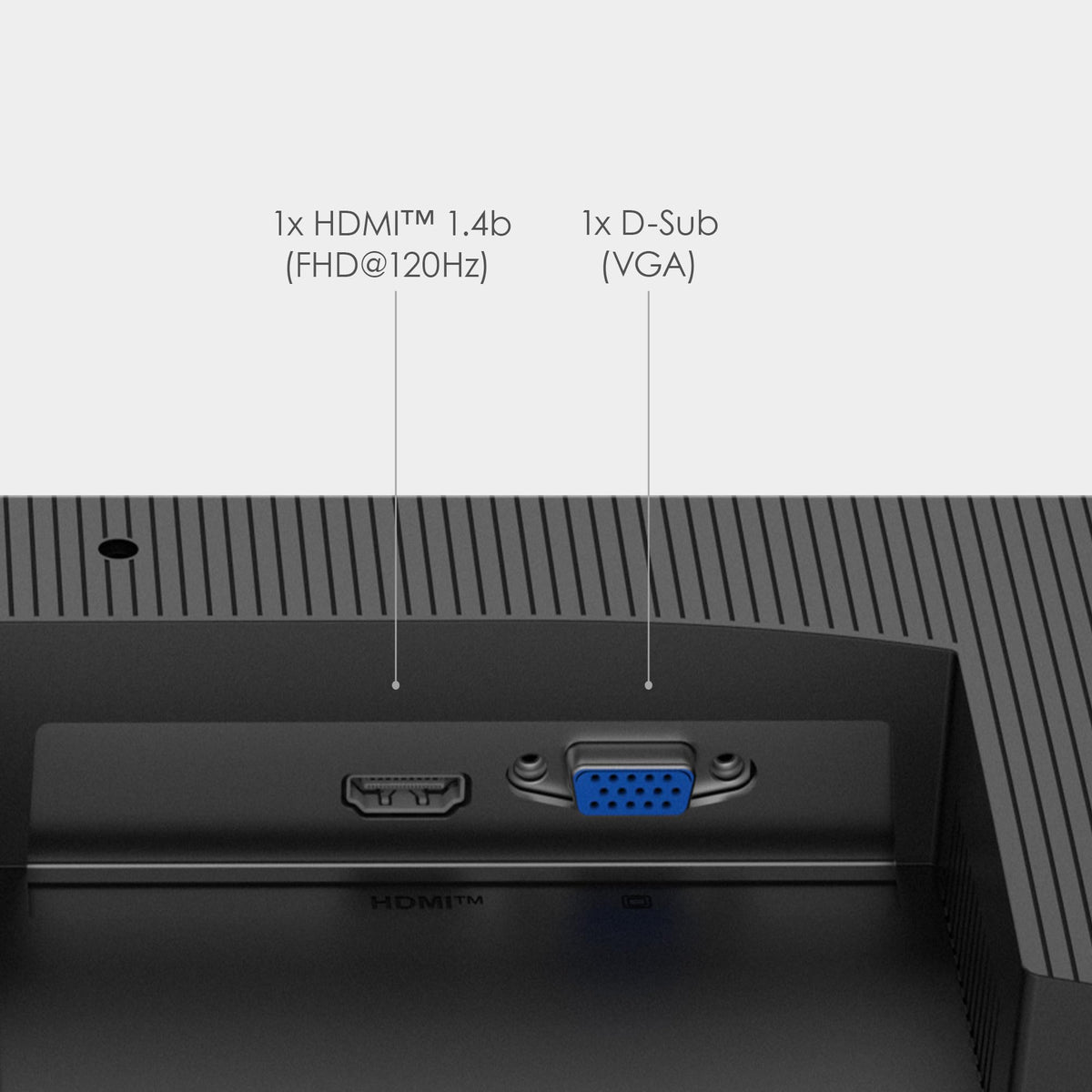 MSI PRO MP225 E12VL built in accessory slot helps desk organization