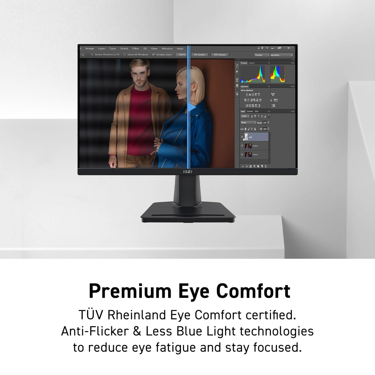 MSI PRO MP225V with HDMI and video ports for quick multi-device connections