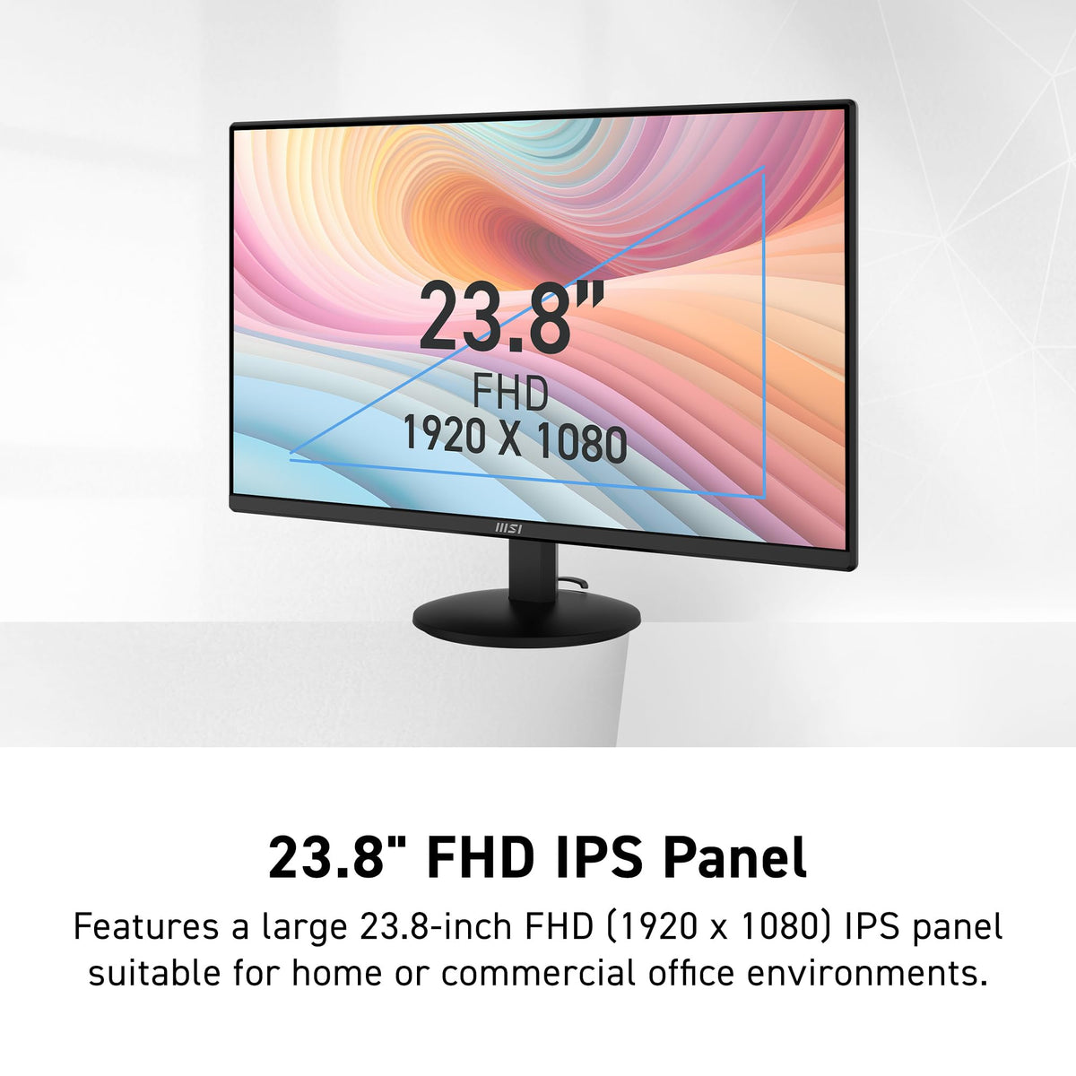 MSI PRO MP242LE 100Hz IPS panel delivers smooth visuals for work and gaming