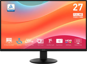 MSI PRO MP242LE with 4-side slim bezel for seamless multi-monitor setups