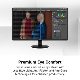 MSI PRO MP242LE tilt-adjustable stand helps find ergonomic viewing angles
