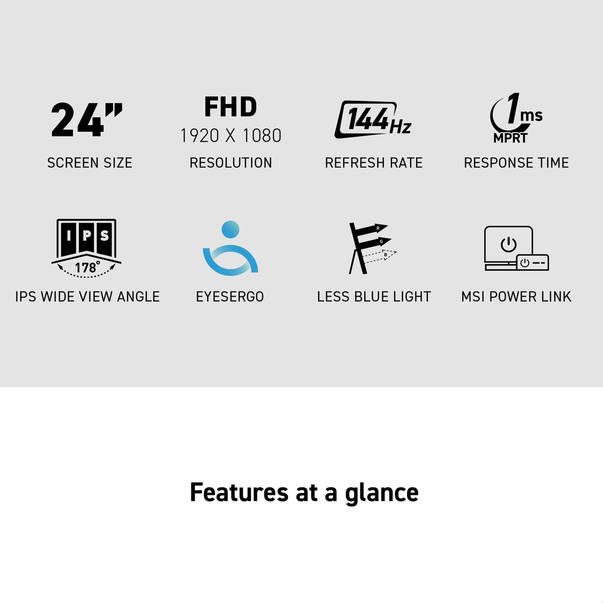 MSI PRO MP243L E14 VESA mount-ready for flexible mounting options