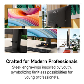MSI PRO MP251 E2 120 Hz screen illustrating smooth motion in action scenes.