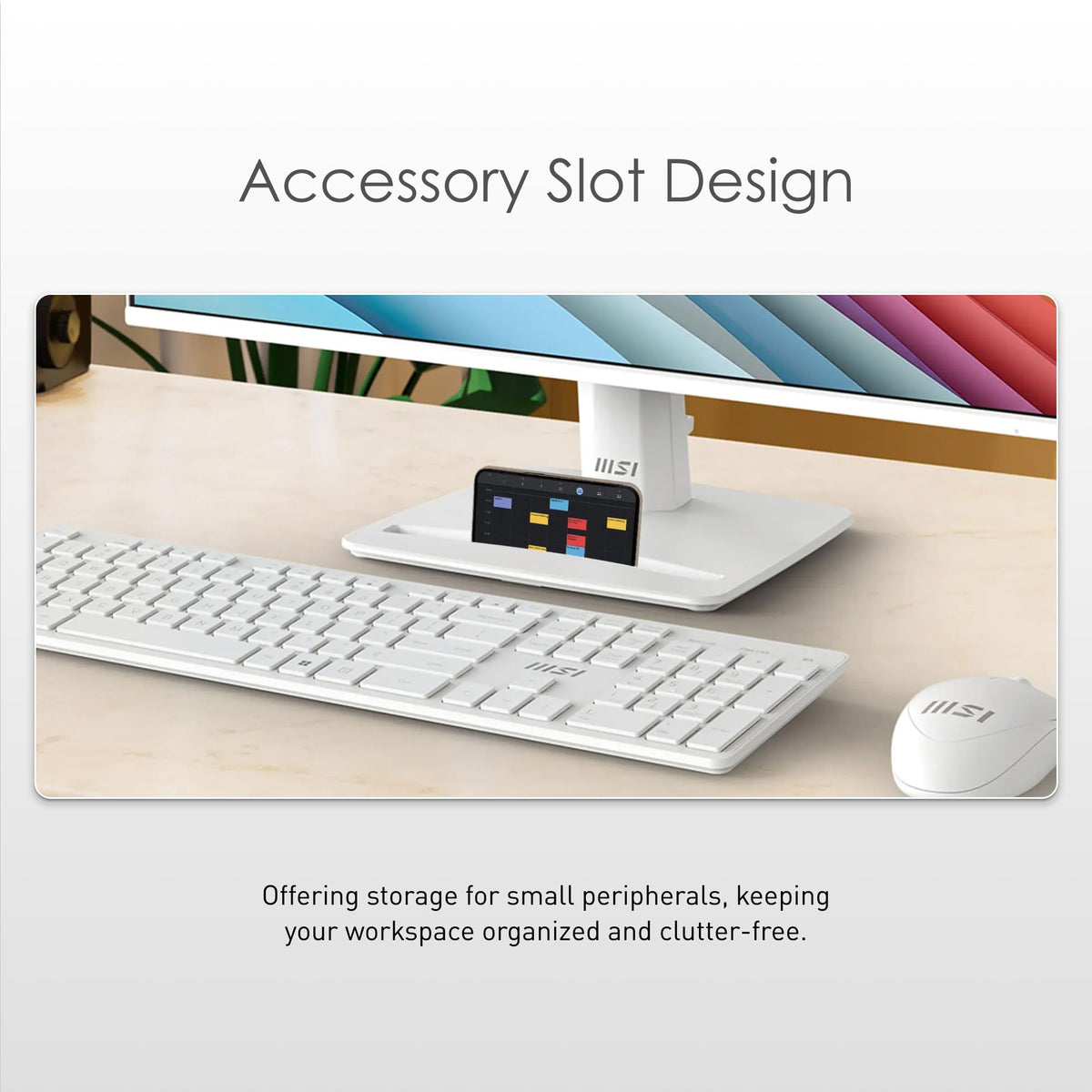 MSI PRO MP251W E2 four-side slim bezel for clean multi-monitor layouts